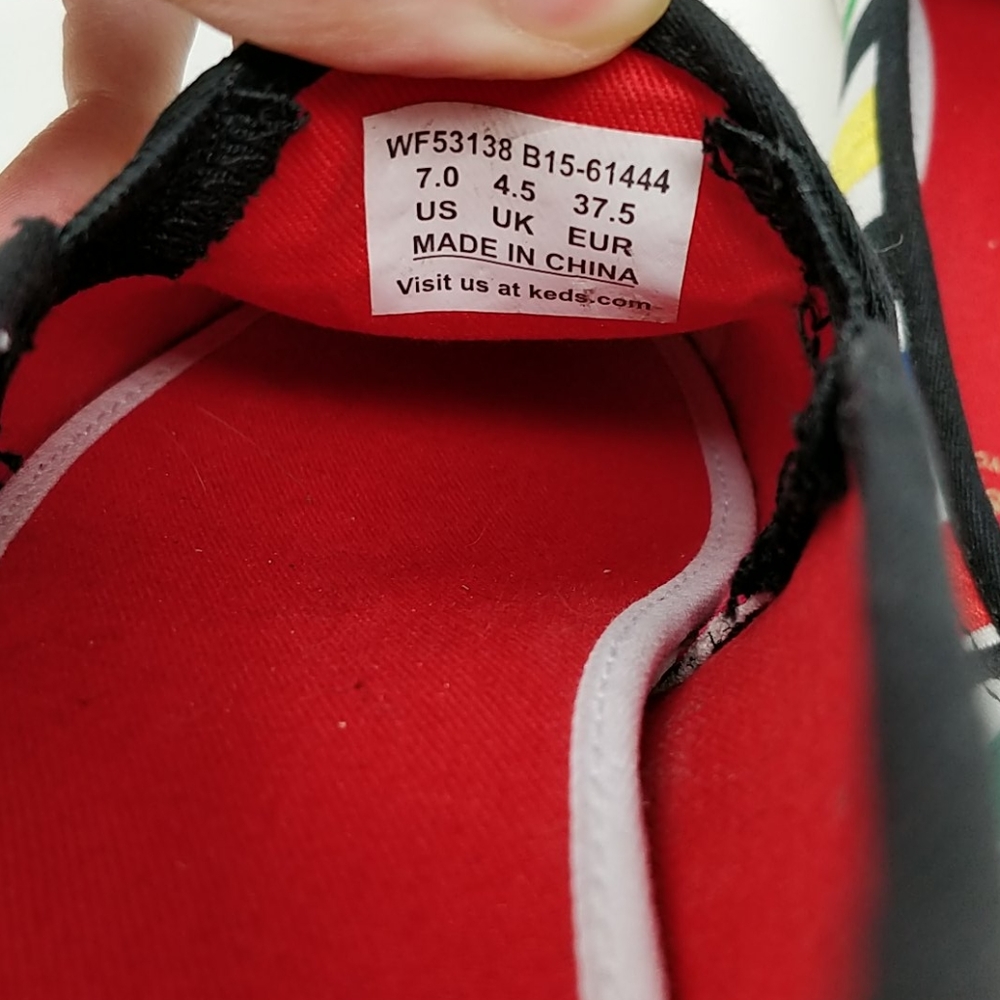 Keds Kate Spade Multicolor Striped Sneakers Size 7 - Picture 7 of 8